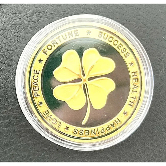 4 Leaf Clover Coin - Picture 1 of 2